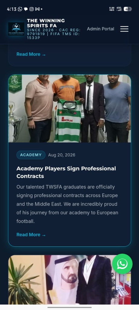 Academy Players Sign Professional Contracts